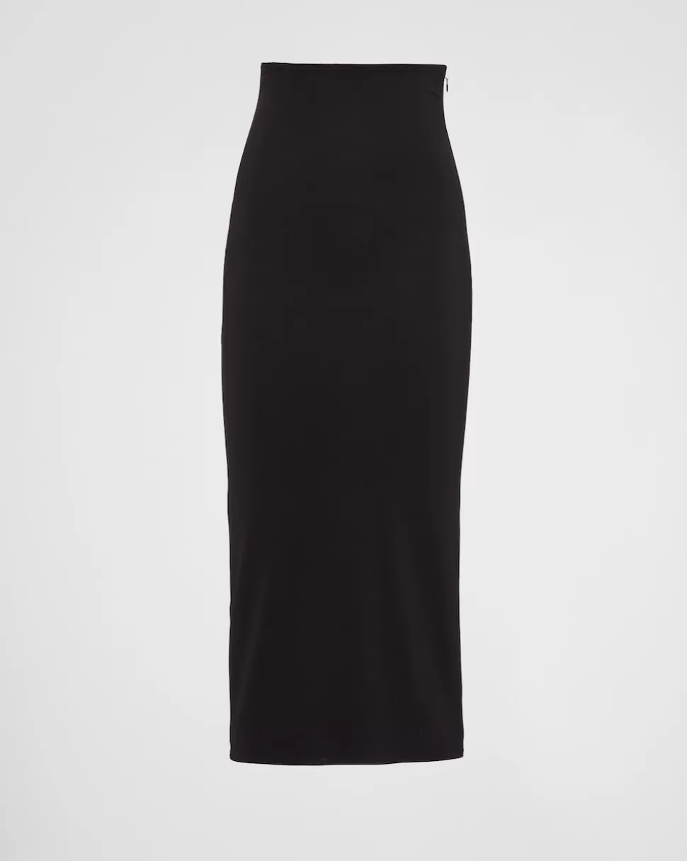 Store Prada Rock Aus Jersey Schwarz