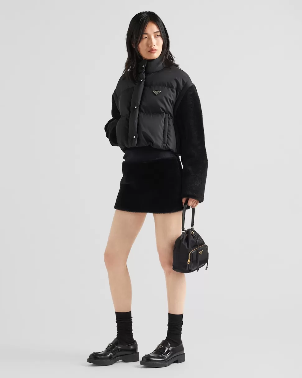 Flash Sale Prada Rock Aus Lammfell Schwarz