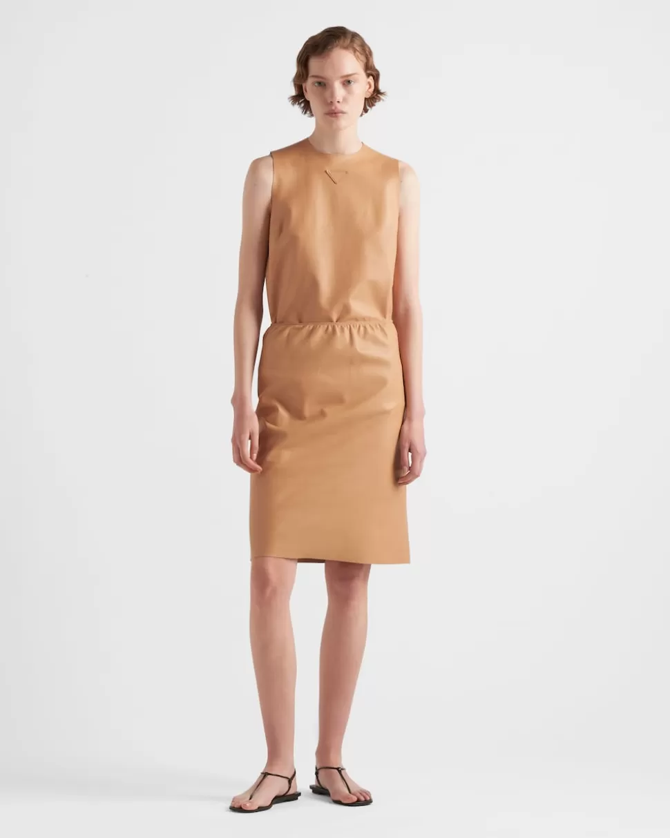 Hot Prada Rock Aus Nappa-leder Natur