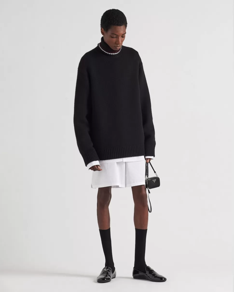 Best Prada Rollkragenpullover Aus Kaschmir Schwarz