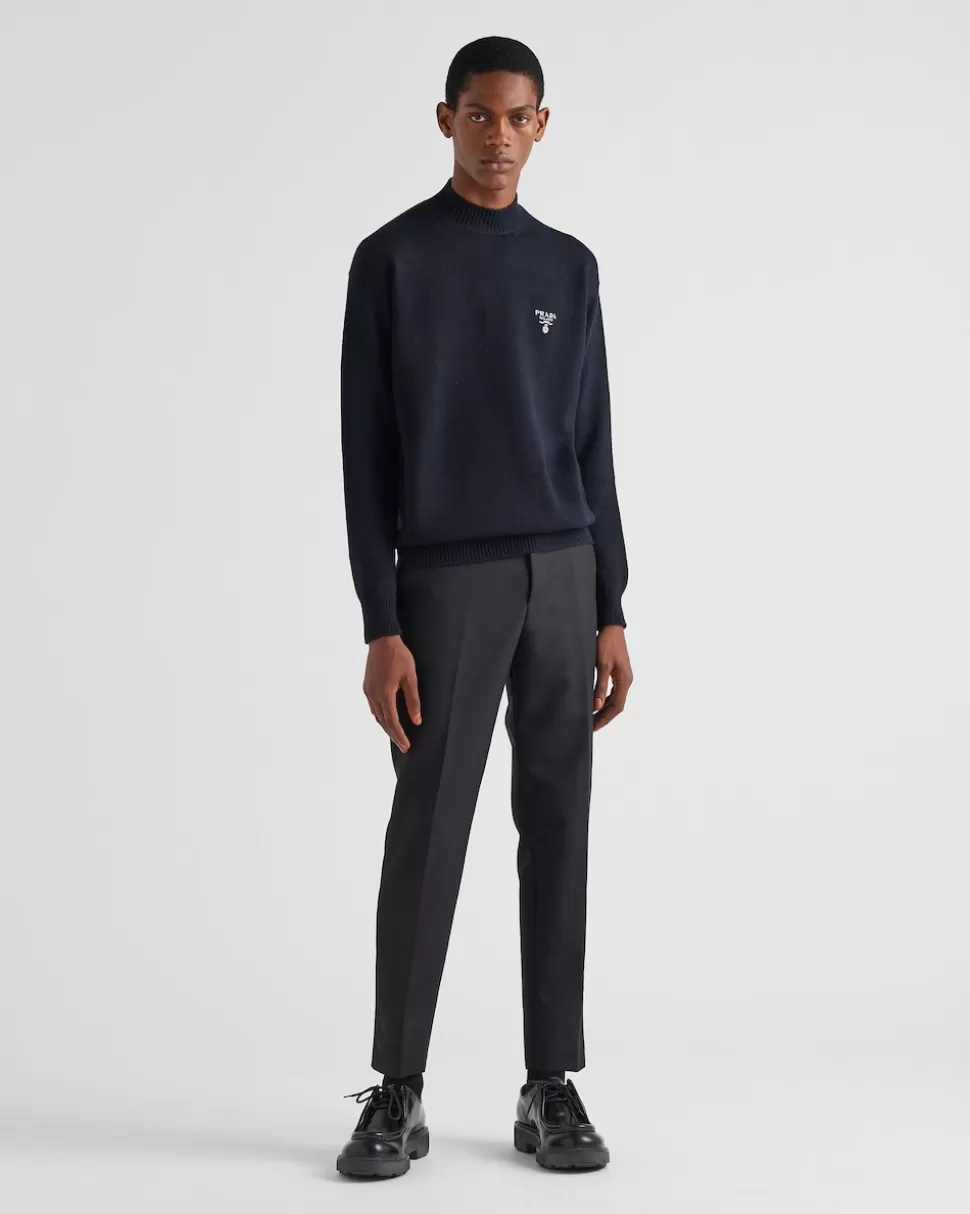 Cheap Prada Rollkragenpullover Aus Kaschmir Blau