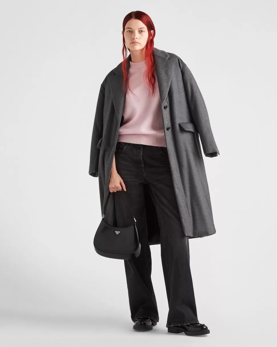 Flash Sale Prada Rundhalspullover Aus Kaschmir Rosa