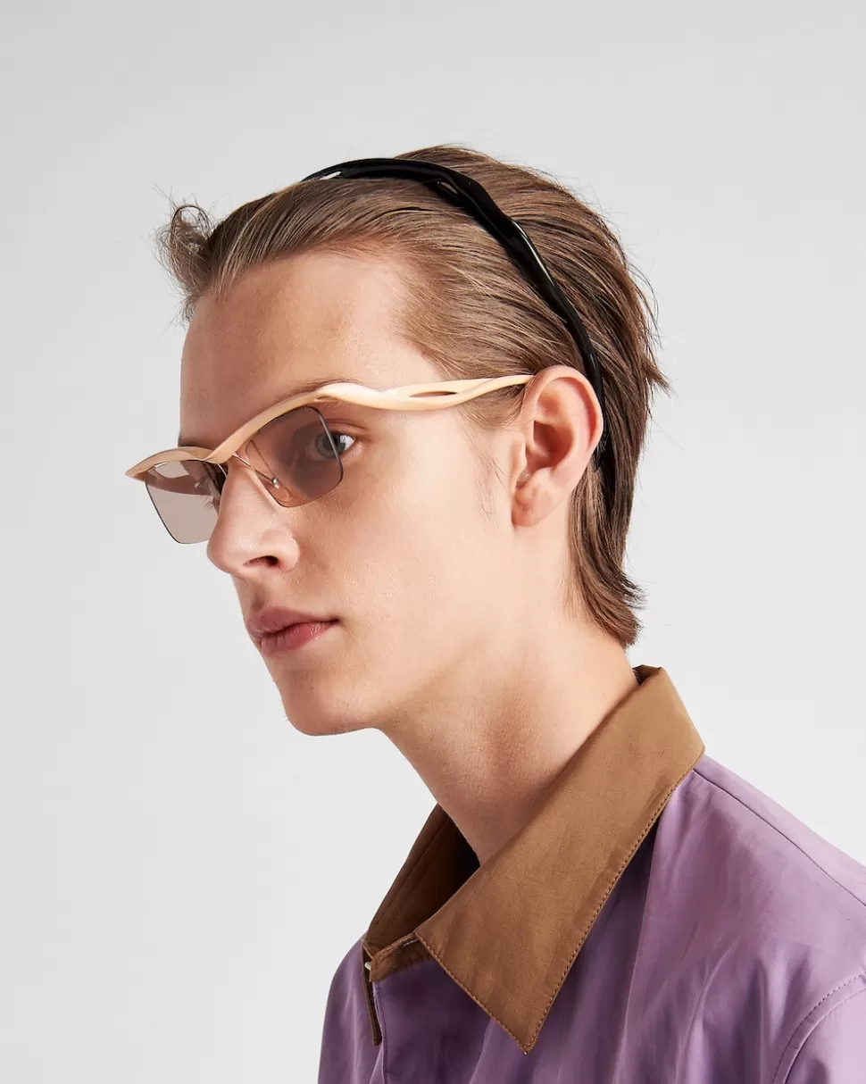 Cheap Prada Runway Sonnenbrille HaselnussbrauneGläser
