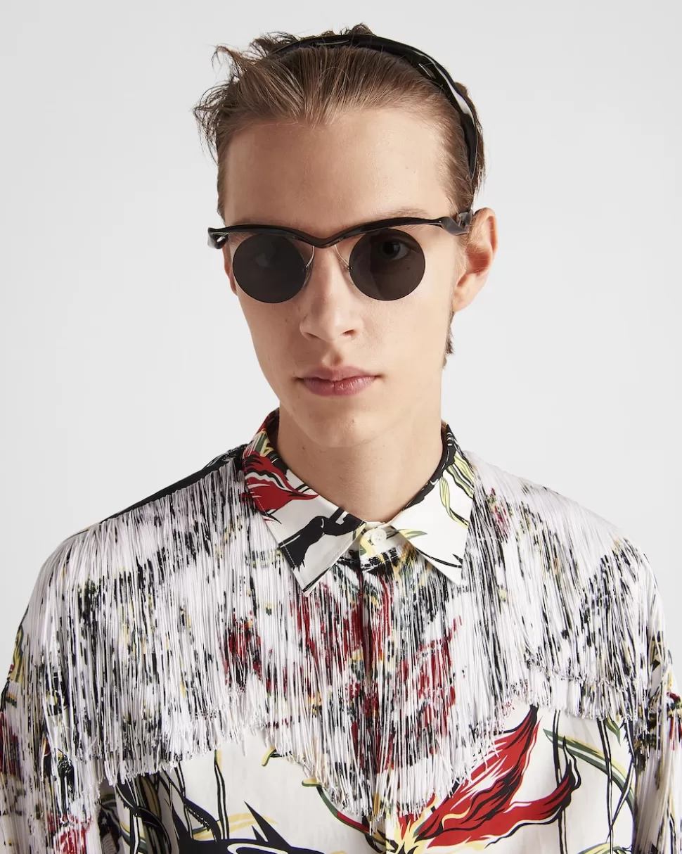Clearance Prada Runway Sonnenbrille GläserInSchiefergrau