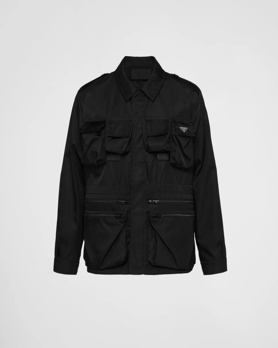 Online Prada Safarijacke Aus Re-nylon Schwarz