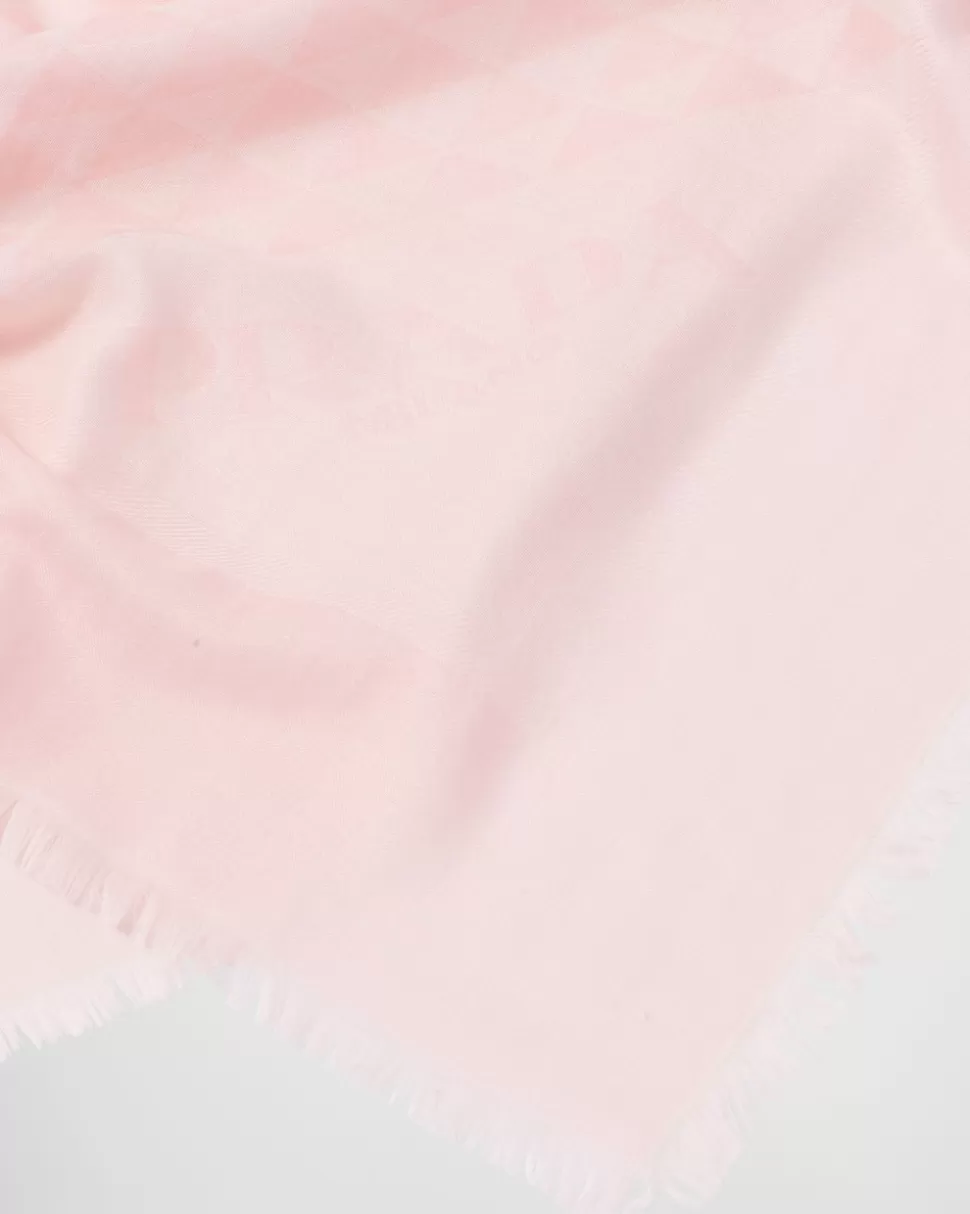 Cheap Prada Schal Aus Wolle Und Seide Himmelblau/Weiß