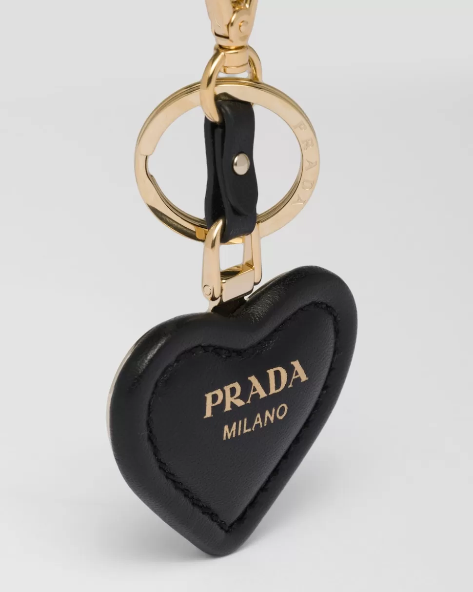 Cheap Prada Schlüsselring Aus Nappa-leder Schwarz
