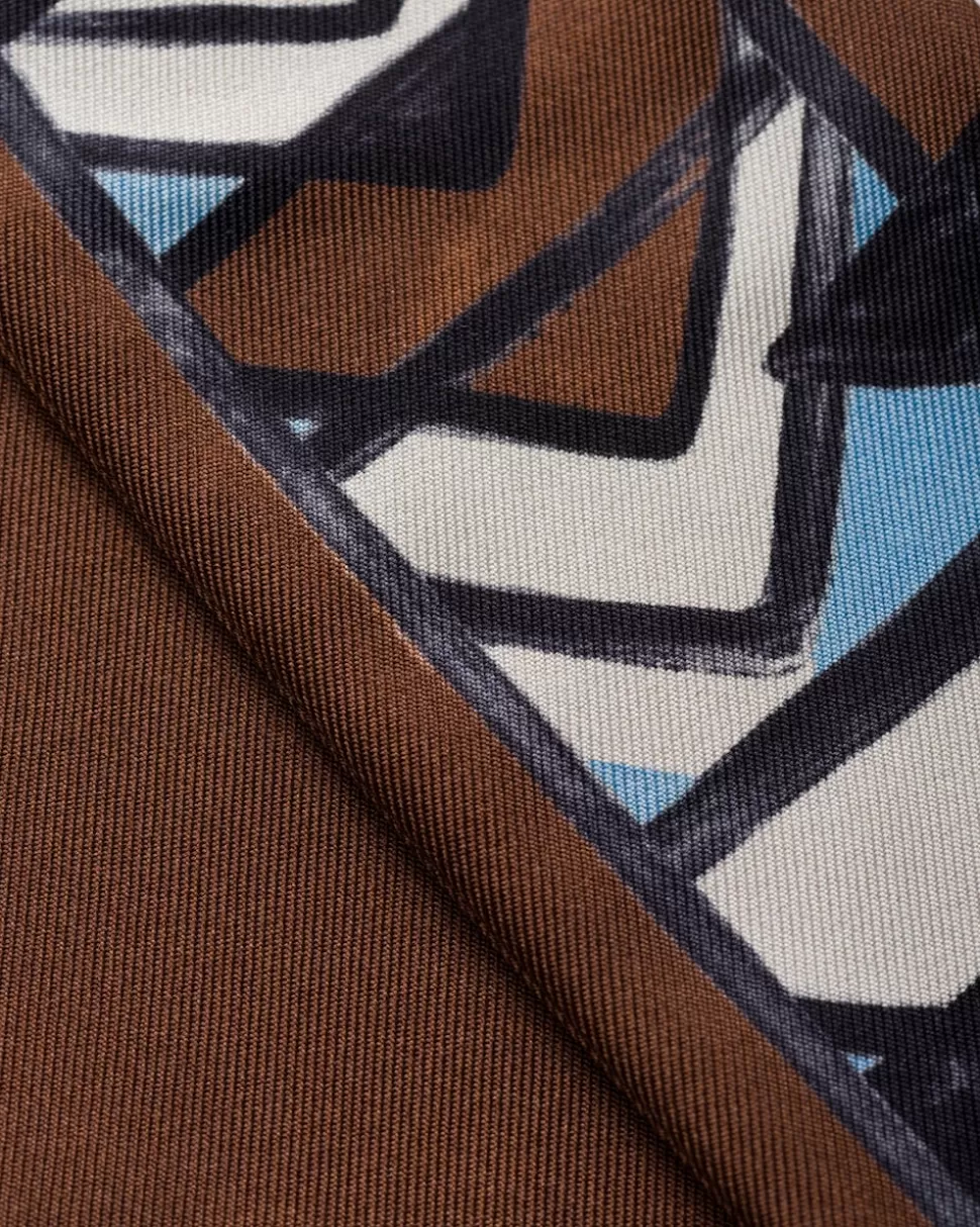 Sale Prada Schmaler Bedruckter Schal Aus Twill Rosa/Schwarz