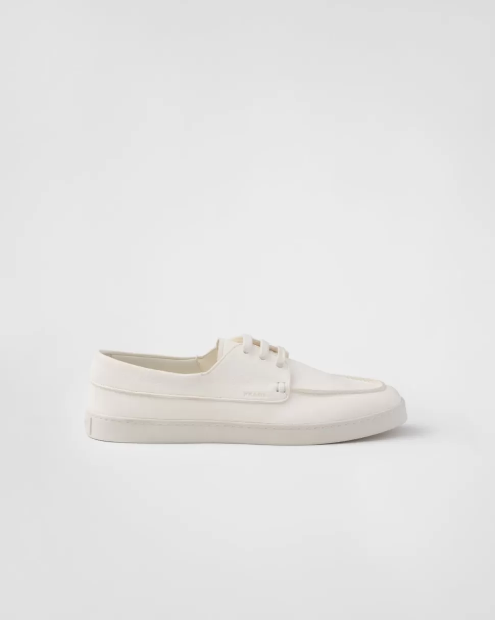 Cheap Prada Schnürschuhe Aus Leder Ostseeblau