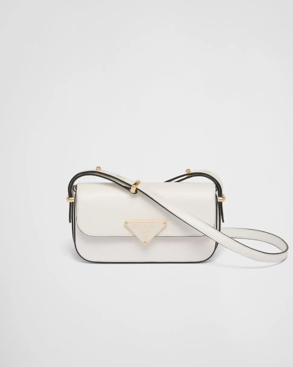 Cheap Prada Schultertasche Aus Leder Schwarz