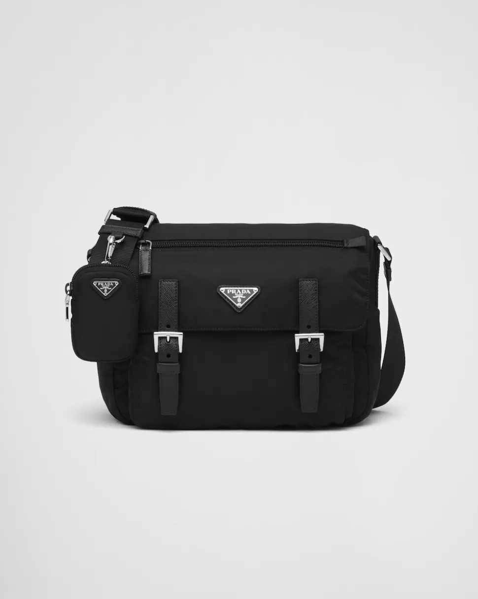 Clearance Prada Schultertasche Aus Re-nylon Schwarz