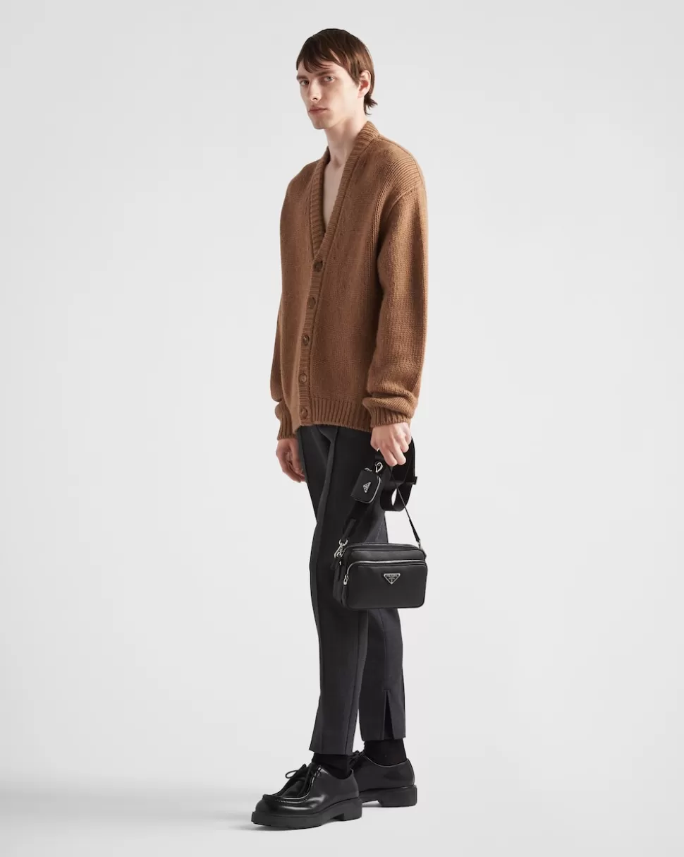 Flash Sale Prada Schultertasche Aus Saffiano-leder Schwarz