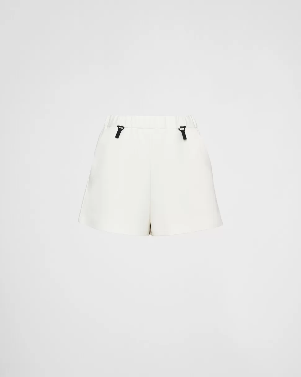Clearance Prada Shorts Aus Double Jersey Weiss