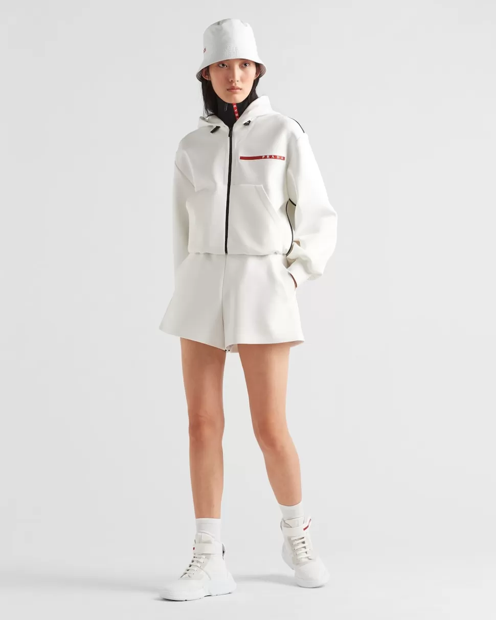 Clearance Prada Shorts Aus Double Jersey Weiss