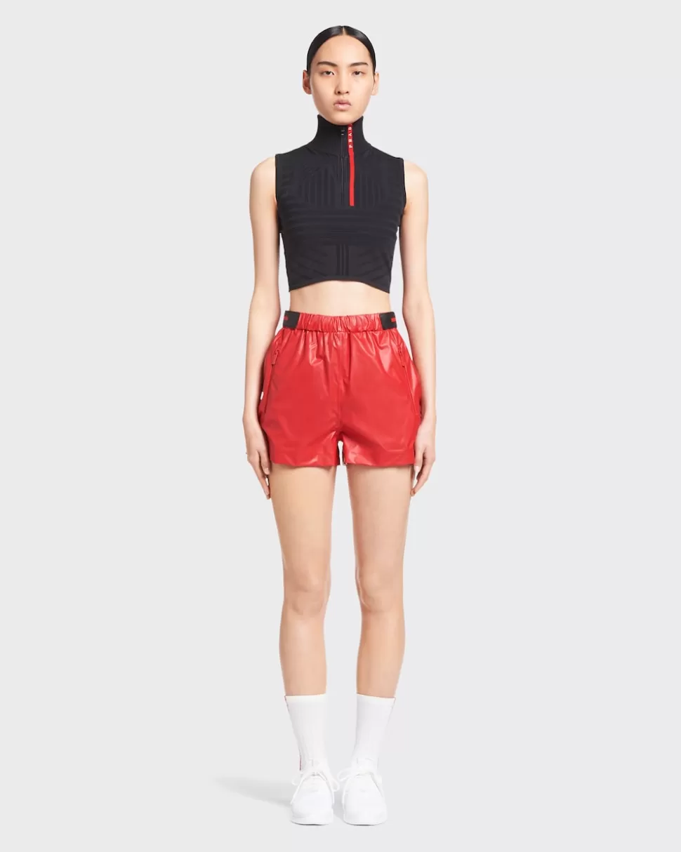 Hot Prada Shorts Aus Light Re-nylon Schwarz