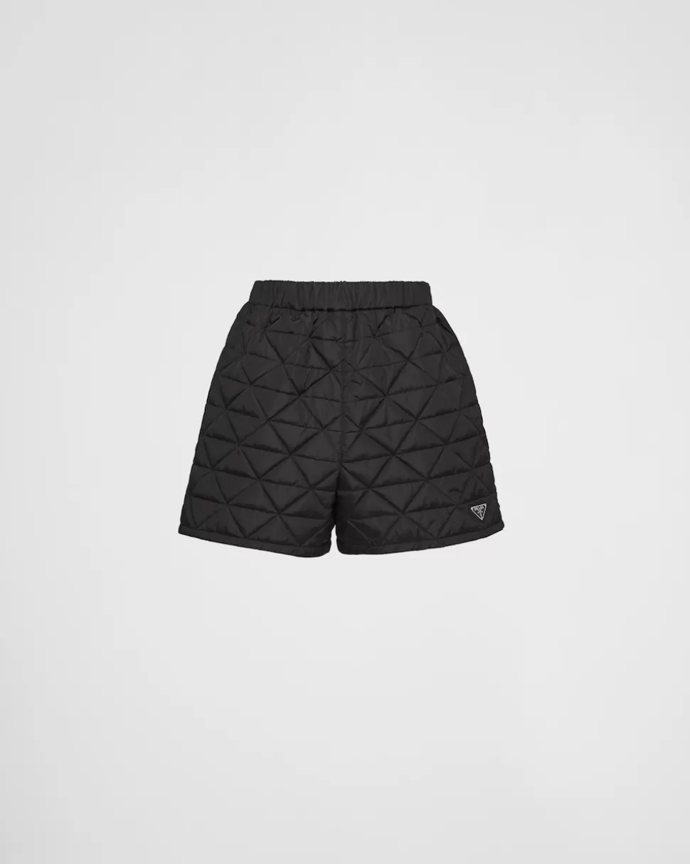 Discount Prada Shorts Aus Re-nylon Schwarz