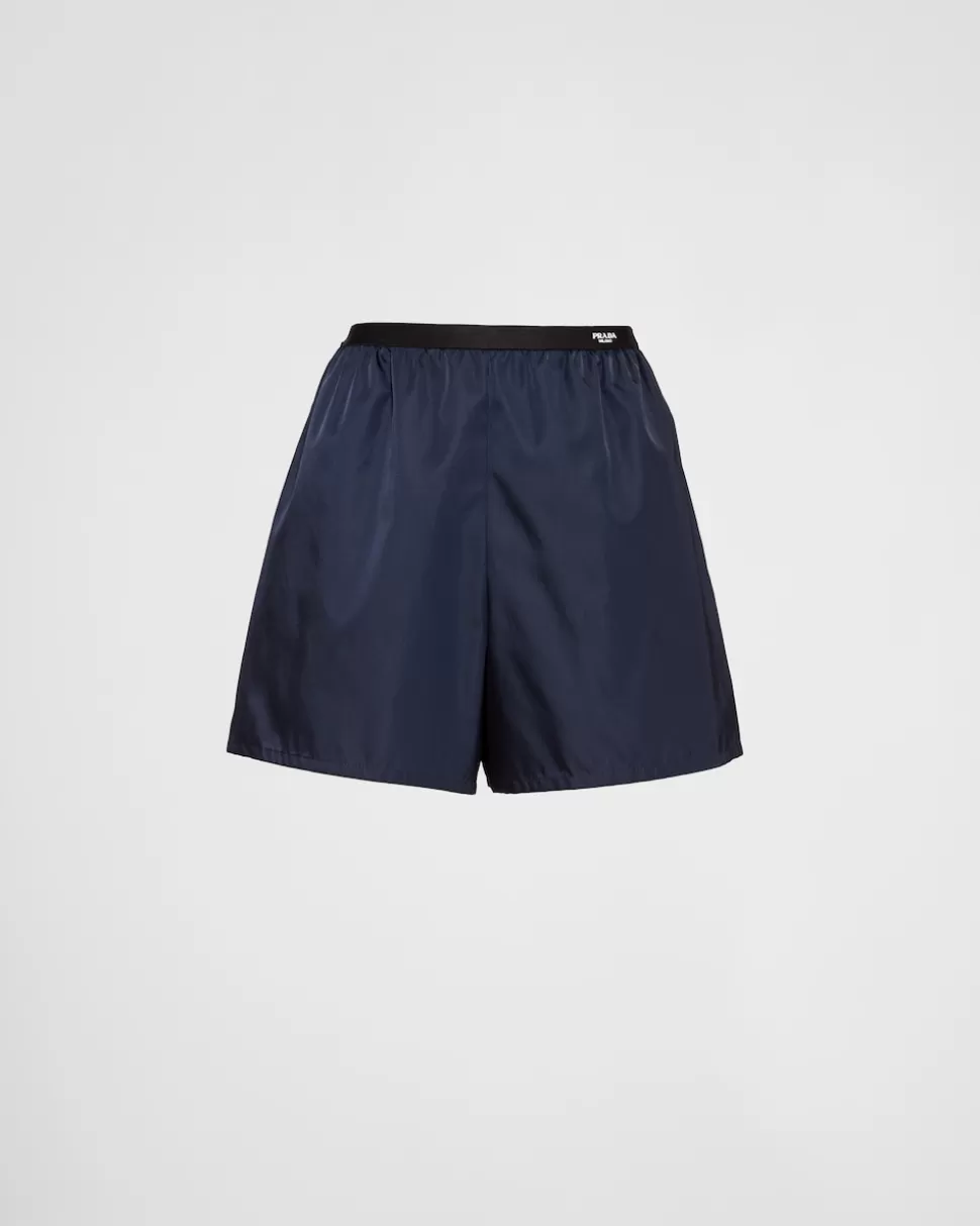 Cheap Prada Shorts Aus Re-nylon Blau