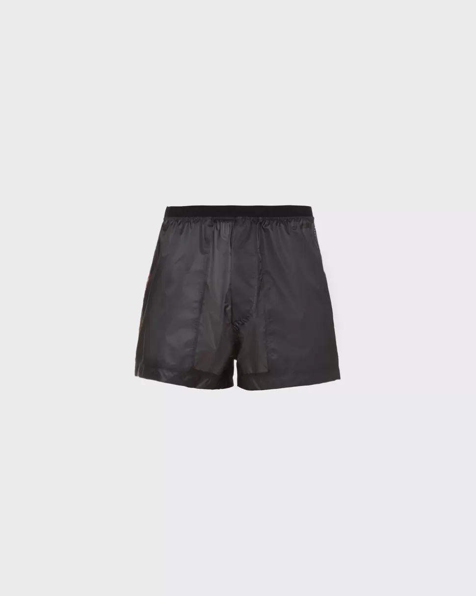 New Prada Shorts Aus Ripstop Schwarz