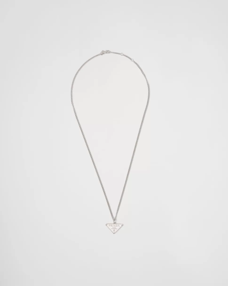 Shop Prada Smalto Jewels Halskette Weiss