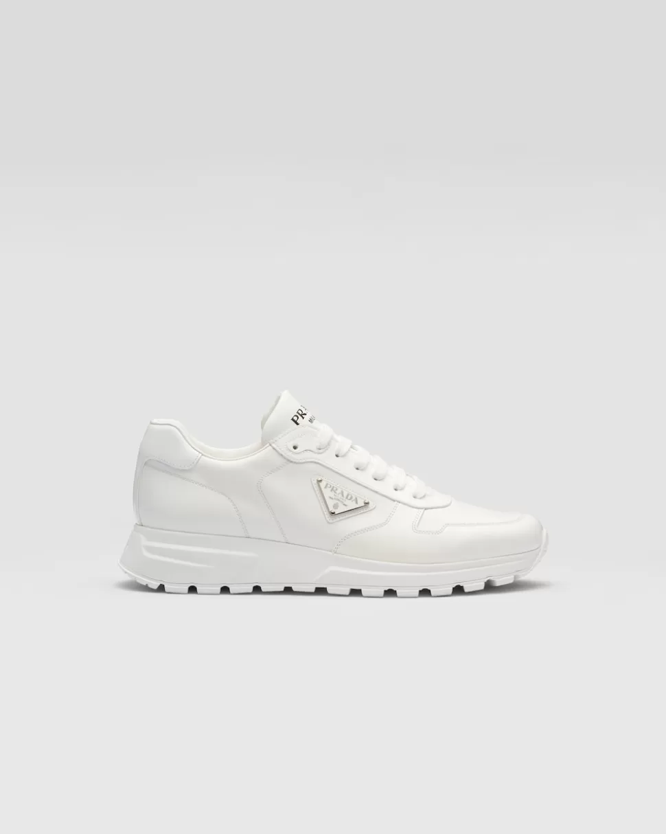 Cheap Prada Sneaker Aus Leder Schwarz