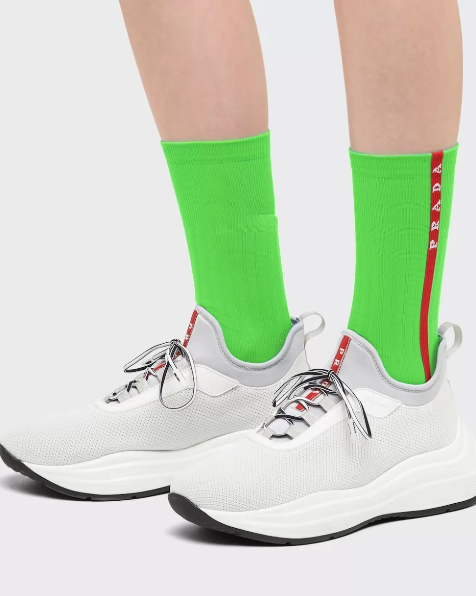 Sale Prada Socken Aus Funktionsnylon Schwarz