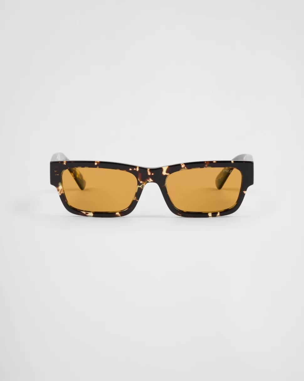 Clearance Prada Sonnenbrille Mit Ikonischer Plakette Aus Metall