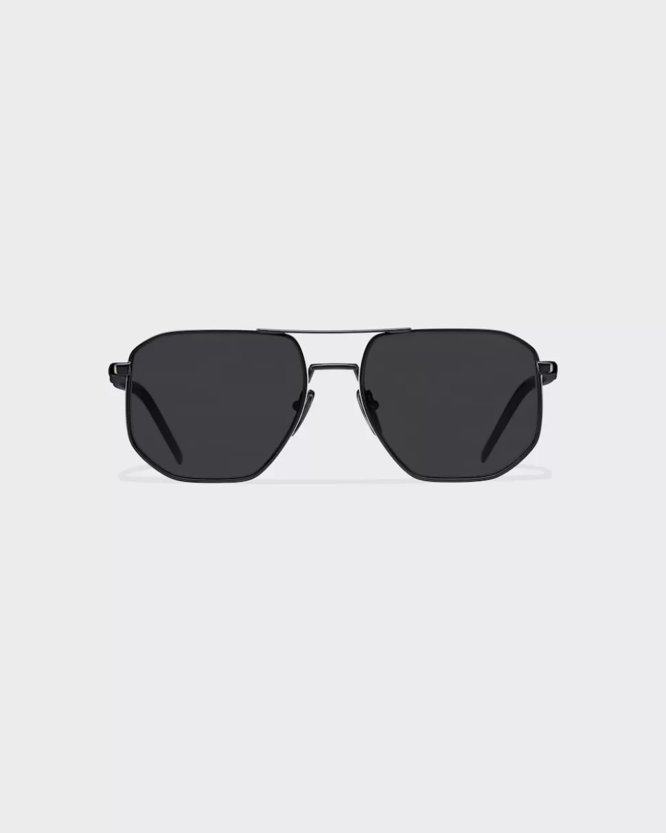 Hot Prada Sonnenbrille Mit Logo PolarisierteGläserInSchwarz