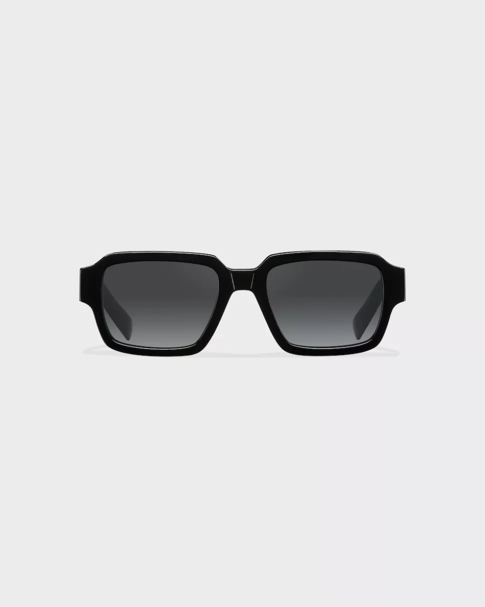 Sale Prada Sonnenbrille Mit Logo GläserMitFarbverlaufInGrafit