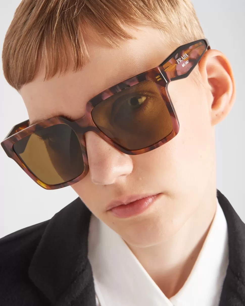 Store Prada Sonnenbrille Mit Logo LodengrüneGläser
