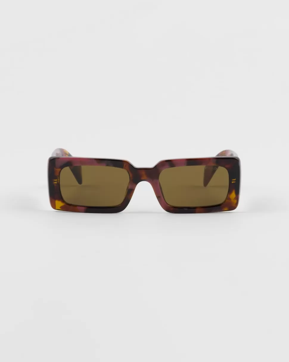 Cheap Prada Sonnenbrille Mit Logo LodengrüneGläser