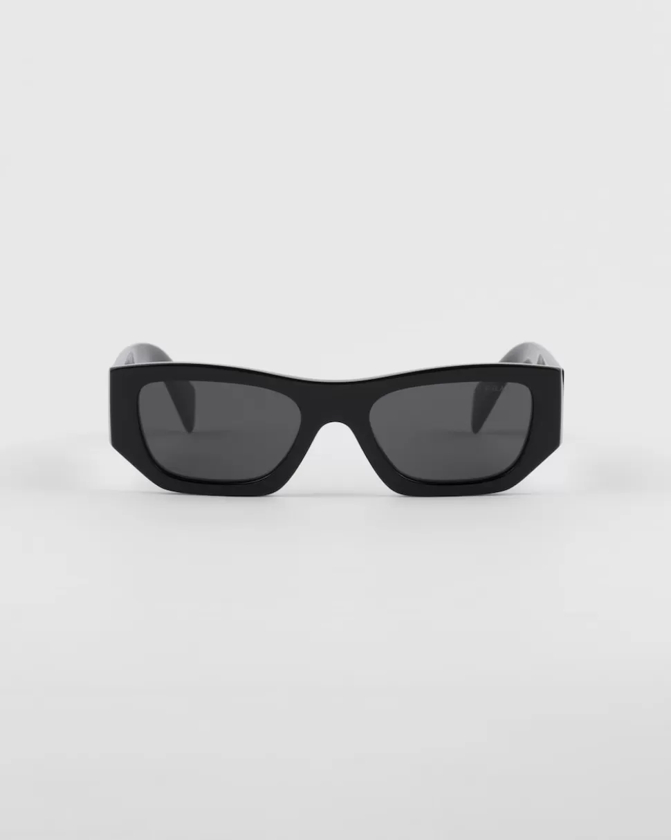 Flash Sale Prada Sonnenbrille Mit Logo SchiefergraueGläser