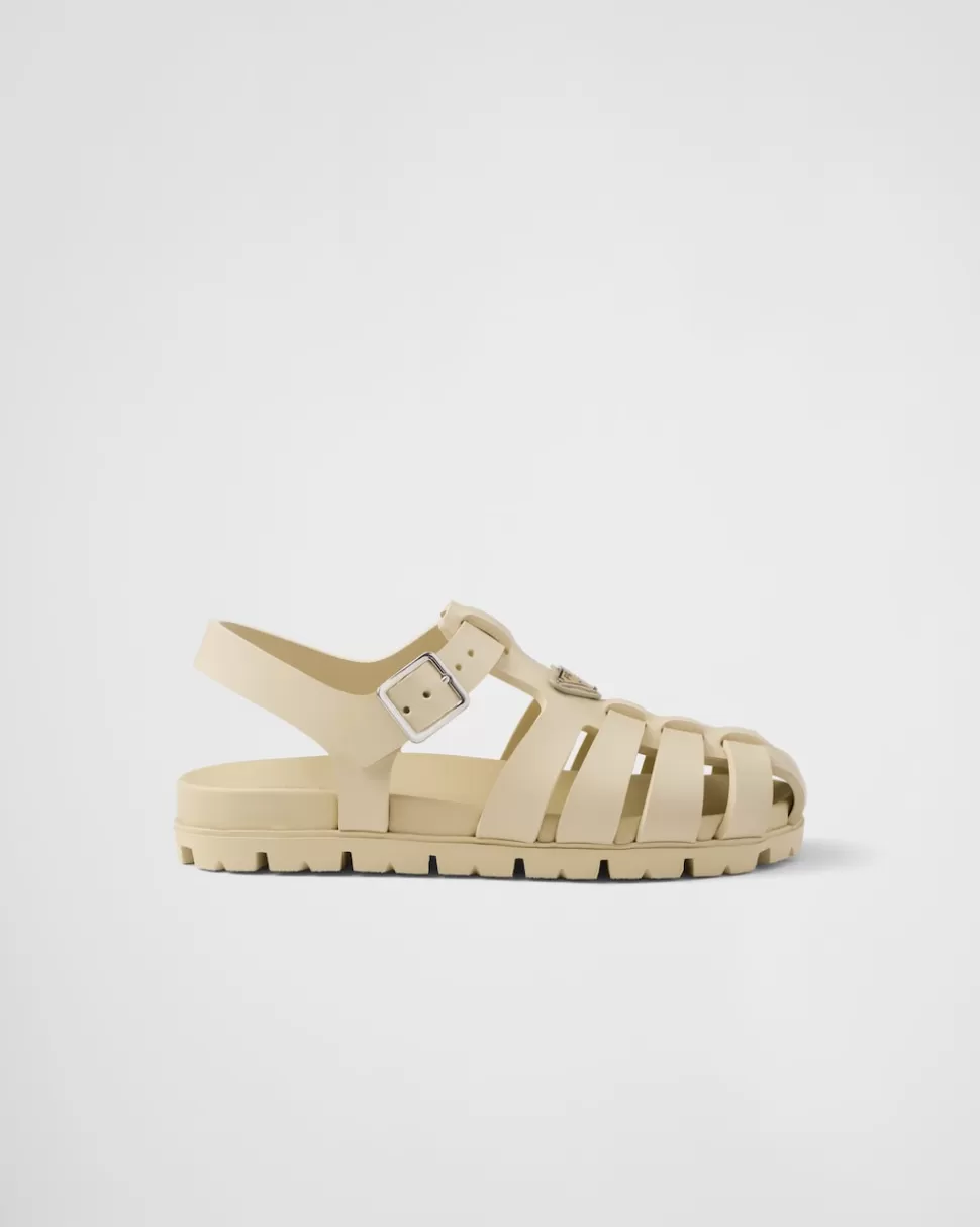 Discount Prada Sportliche Fischersandalen Schwarz