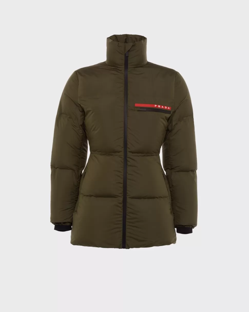 Best Sale Prada Steppjacke Aus Re-nylon-funktionsgewebe Gelb