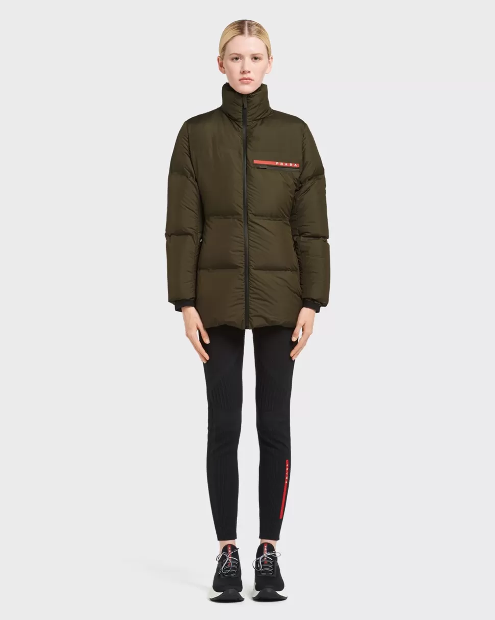 Best Sale Prada Steppjacke Aus Re-nylon-funktionsgewebe Gelb