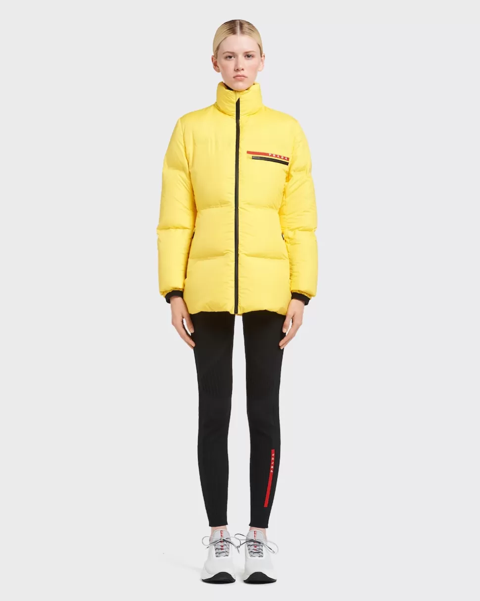 Flash Sale Prada Steppjacke Aus Re-nylon-funktionsgewebe Gelb