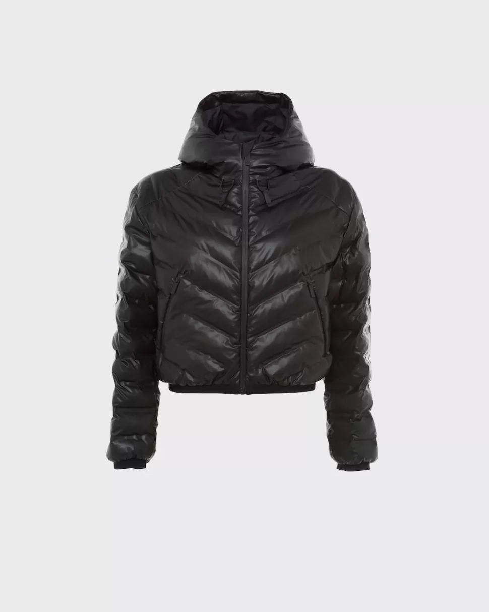 Flash Sale Prada Steppjacke Mit Kapuze Aus Light Re-nylon Schwarz