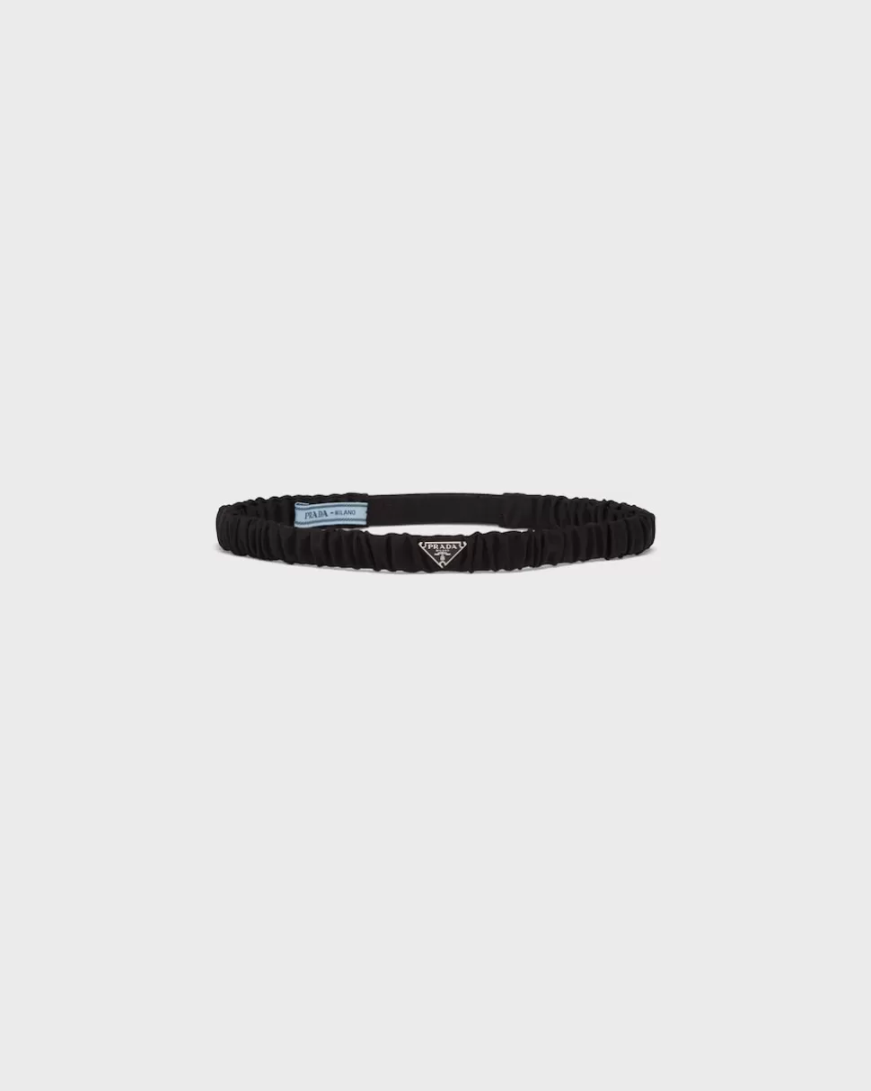 Clearance Prada Stirnband Aus Re-nylon Schwarz