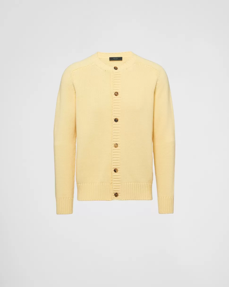 Best Prada Strickjacke Aus Wolle Und Kaschmir Grau