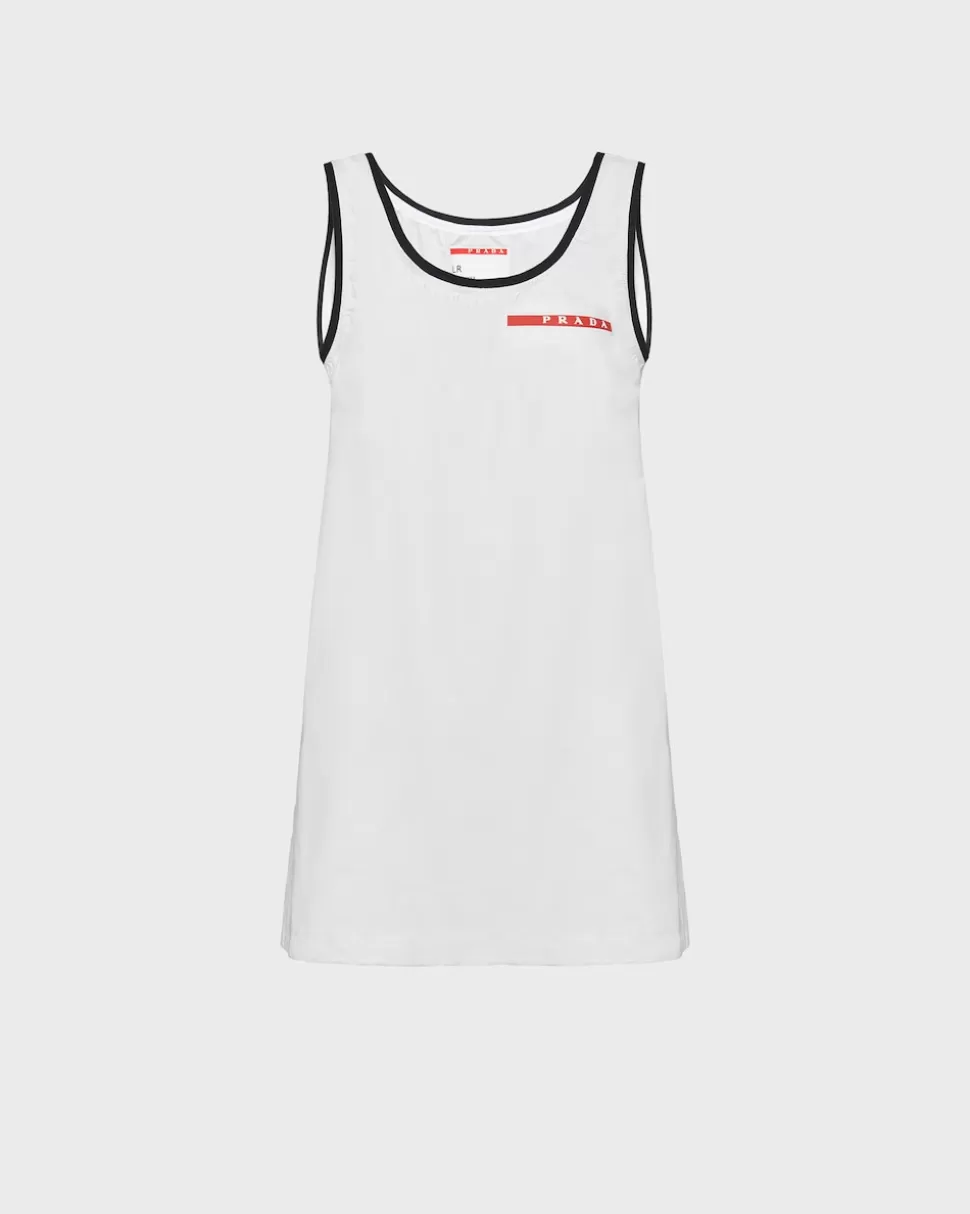 Sale Prada Tanktop Aus Light Re-nylon Schwarz