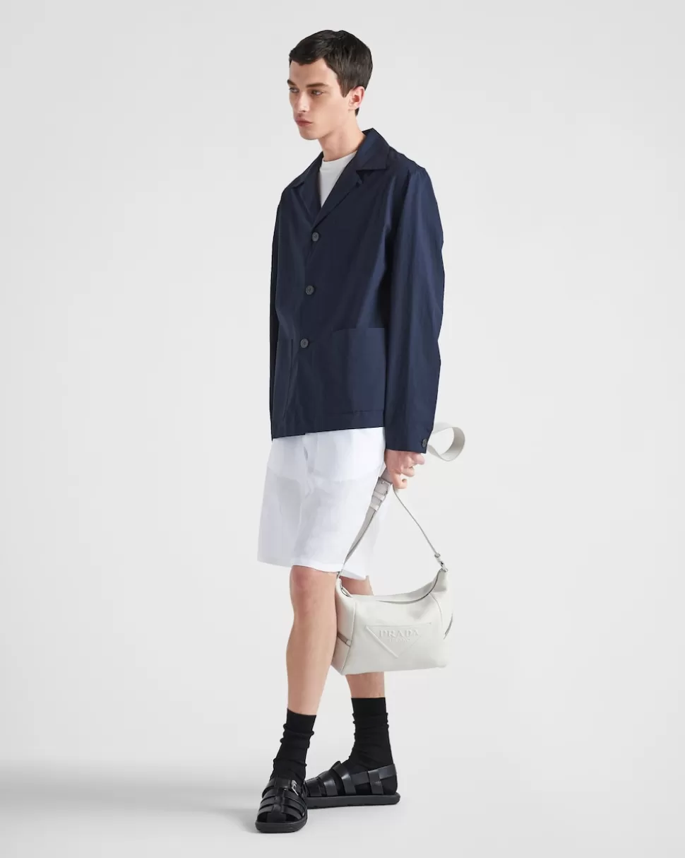Cheap Prada Tasche Aus Leder Mit Schulterriemen Schwarz