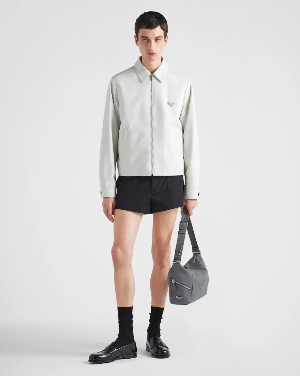 Fashion Prada Tasche Aus Leder Mit Schulterriemen Schwarz