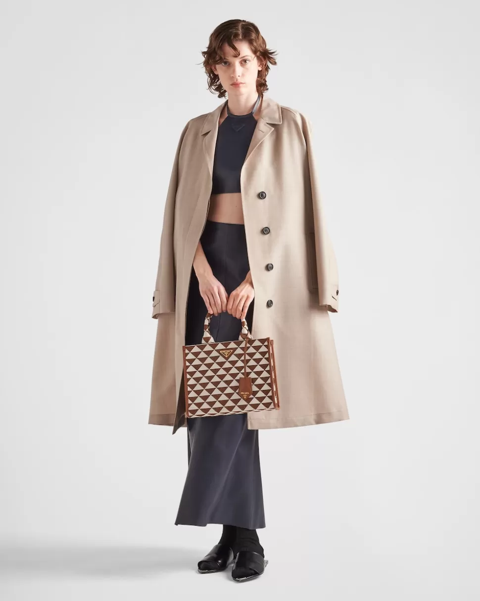 New Prada Top Aus Nappa-leder Ostseeblau