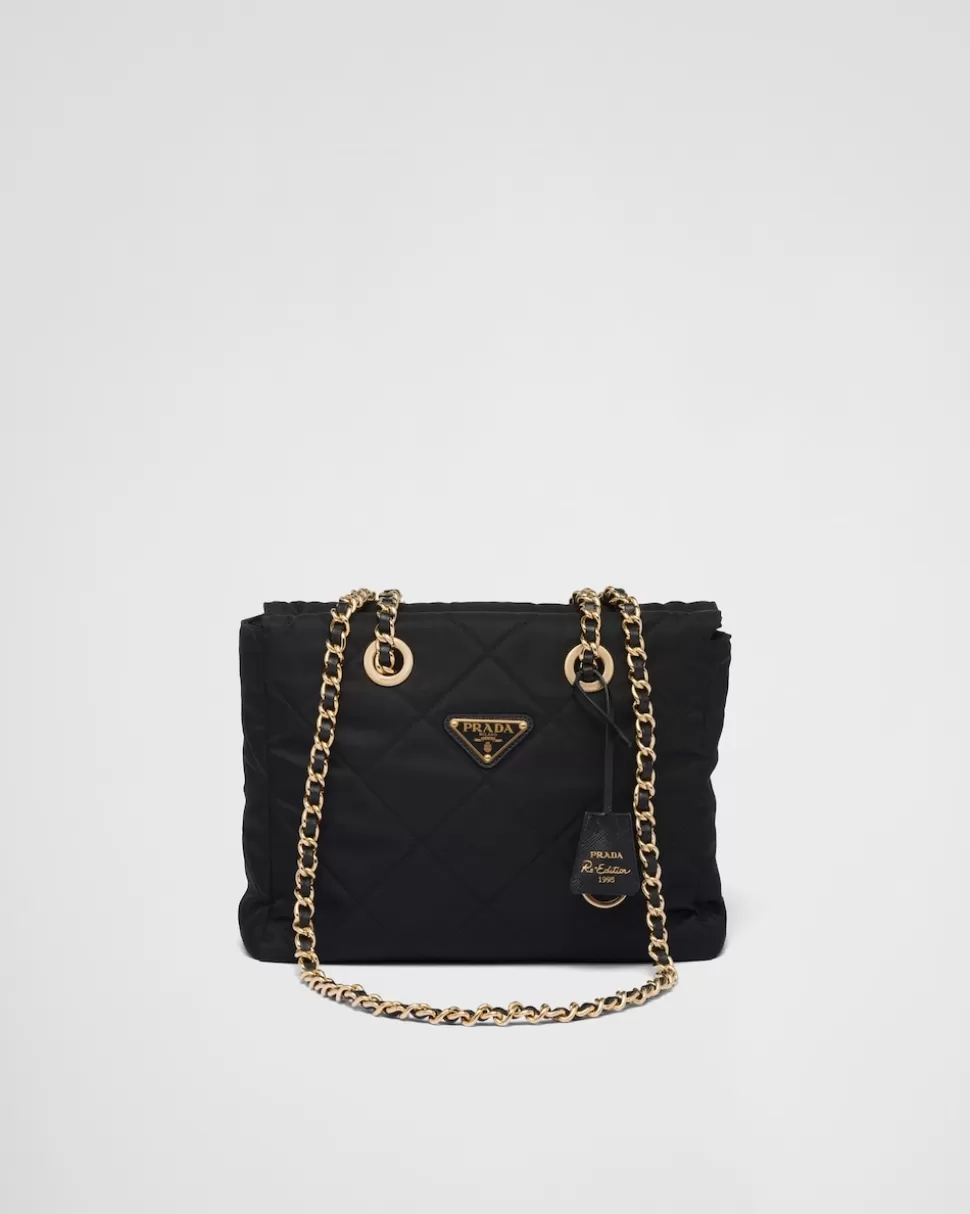 Sale Prada Tote Bag Aus Re-nylon Schwarz