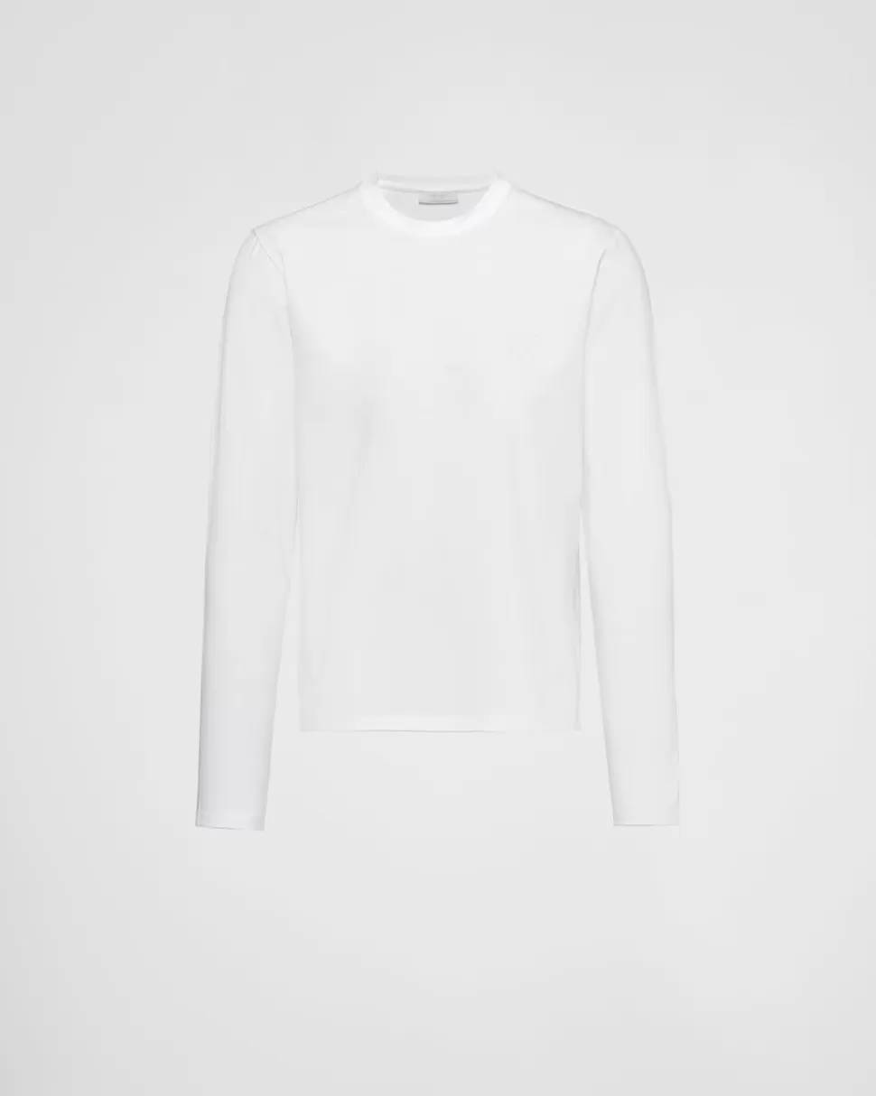 Hot Prada T-shirt Aus Stretch-baumwolle Schwarz