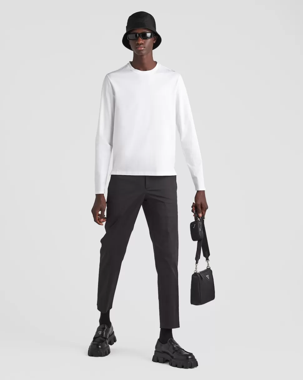 Hot Prada T-shirt Aus Stretch-baumwolle Schwarz
