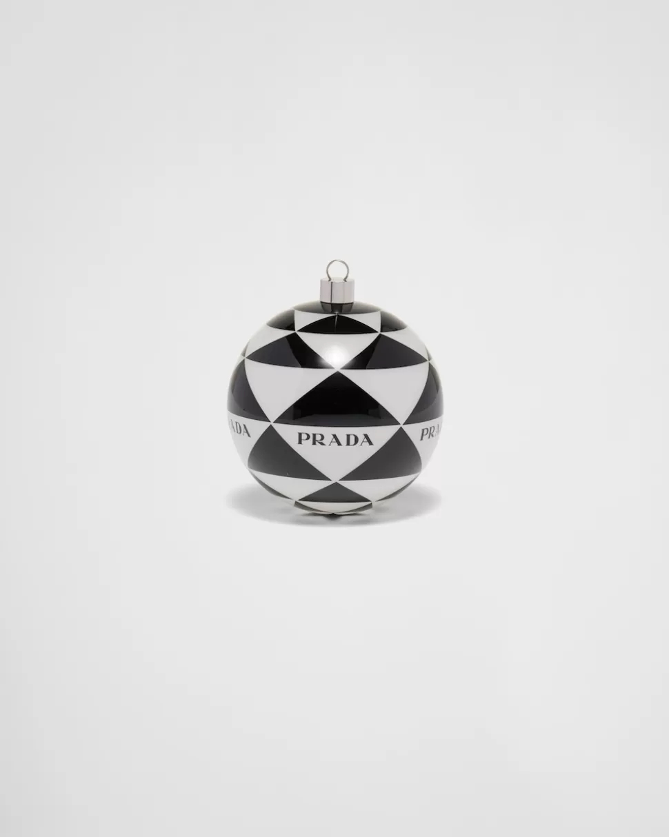 Hot Prada Weihnachtsschmuck-set Aus Glas Weiss/Schwarz