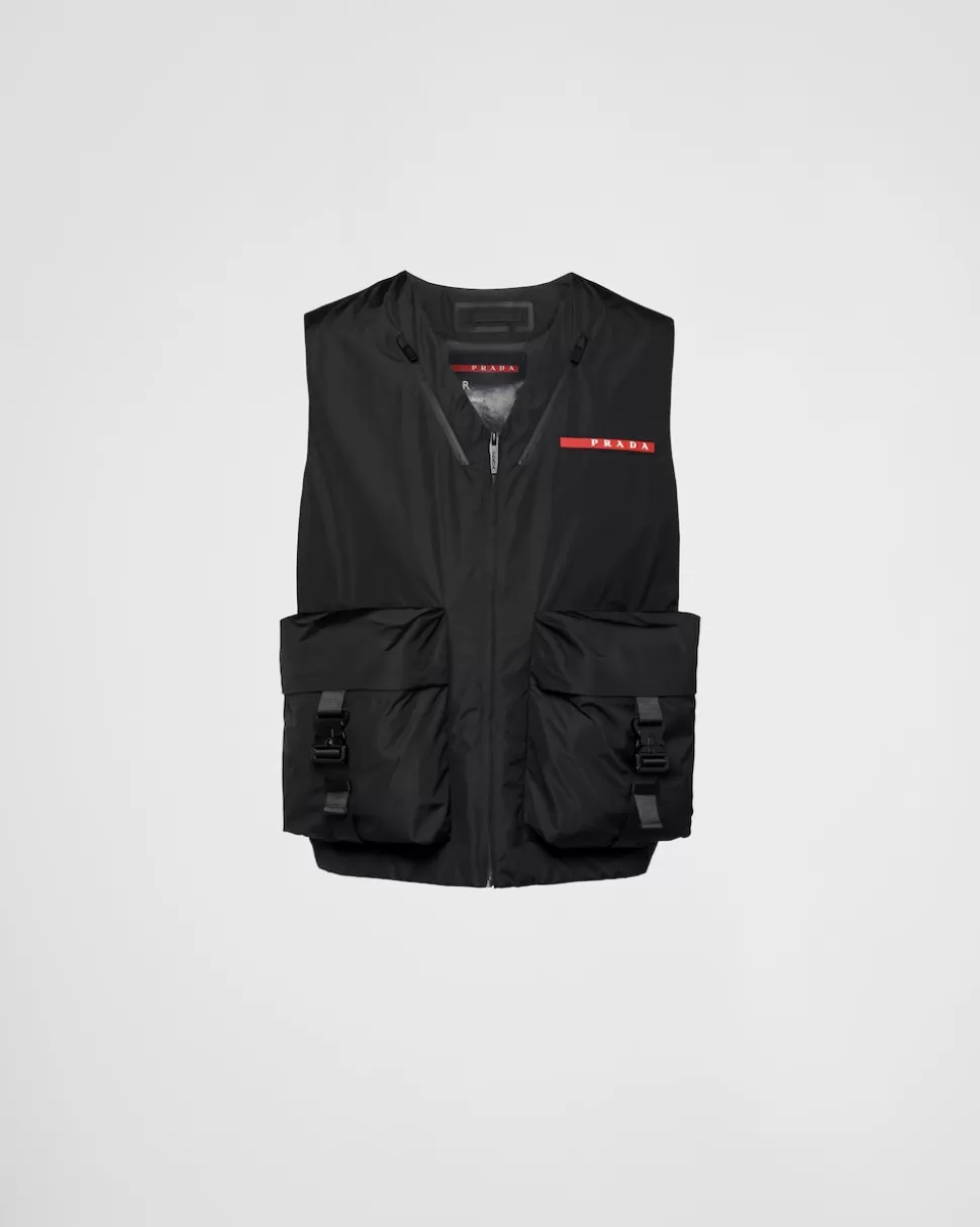 Cheap Prada Weste Aus Leichtem Funktionsgewebe Schwarz