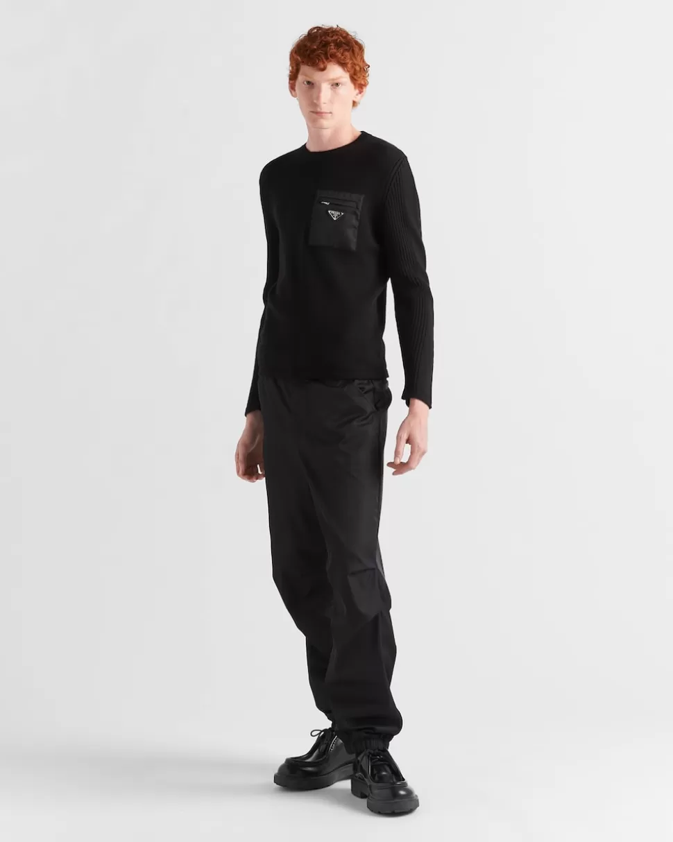 Store Prada Wollpullover Schwarz