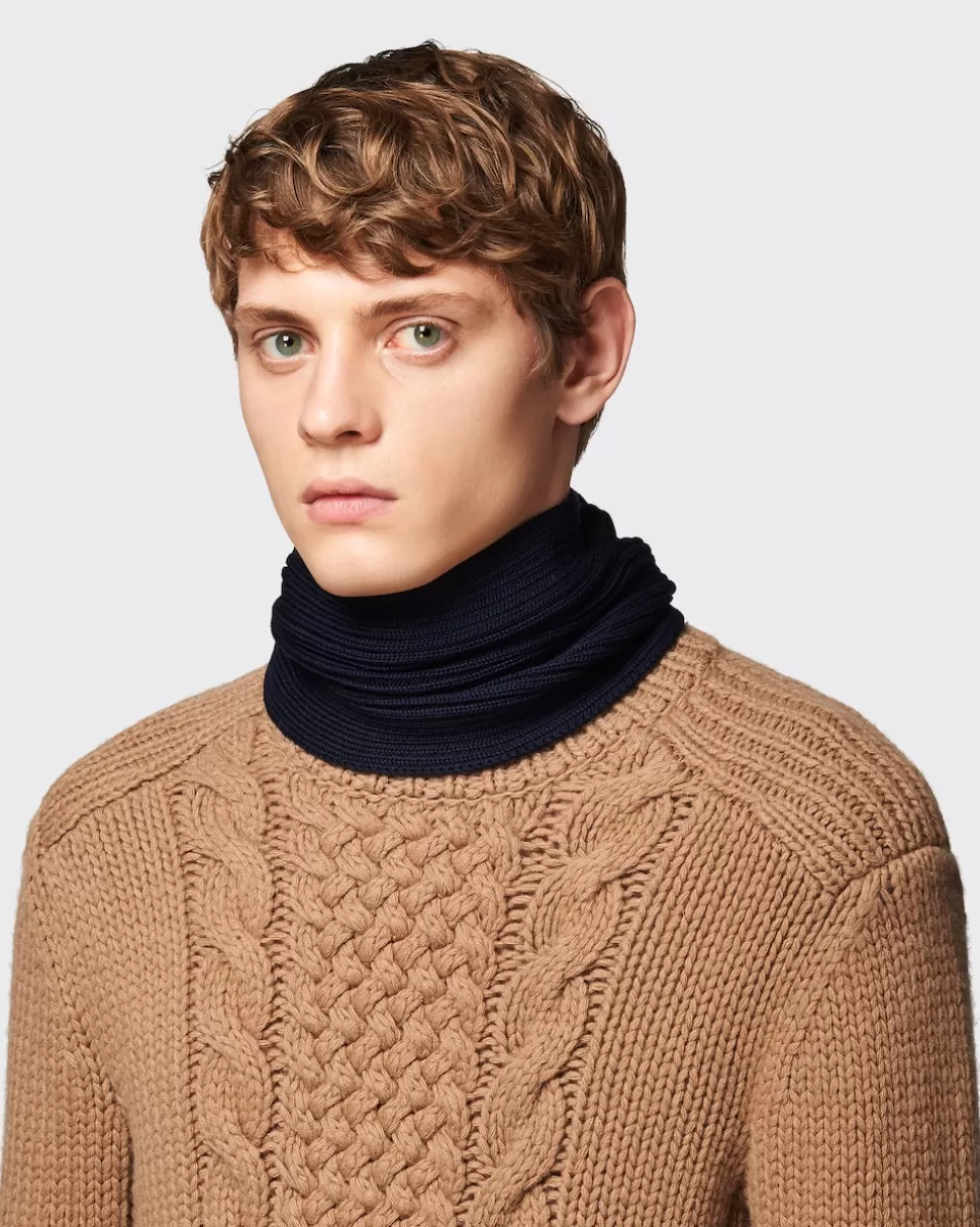 Outlet Prada Wollschal Blau